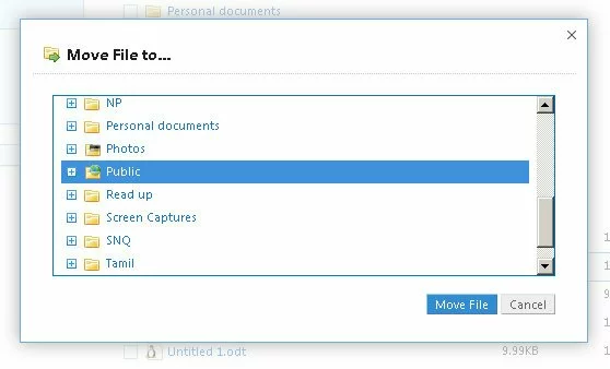 Move or copy files into the Public folder to be able to share directly Move or copy files into the Public folder to be able to share directly
